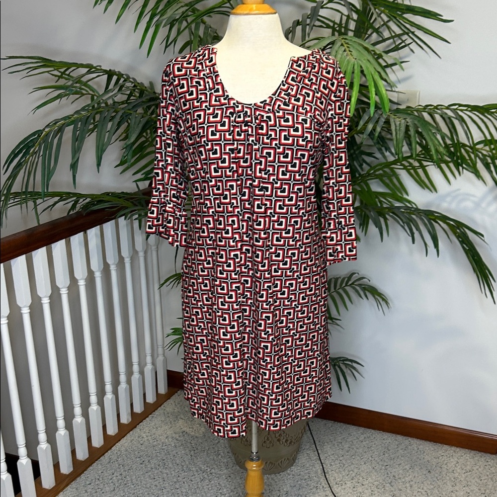 Jude Connally ladies size L black and red dress